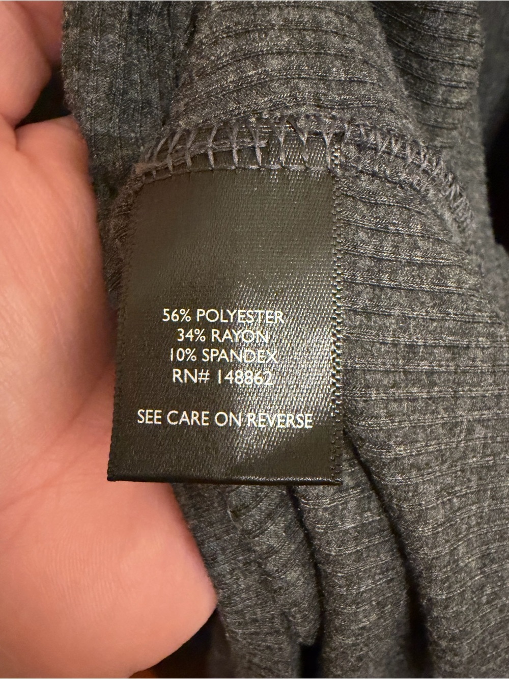 Torrid Dark Gray Ribbed Tank Top - Picture 3 of 4